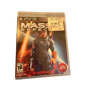 Mass Effect 3 Sony PlayStation 3 PS3 Game Disc Case Manual